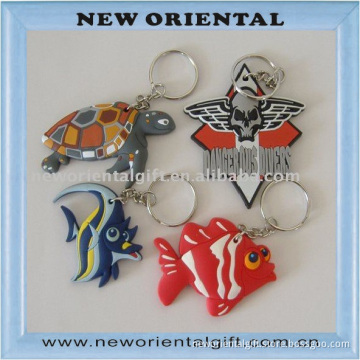 lovely Sea World PVC Keychain / New design marine animal keyrings
